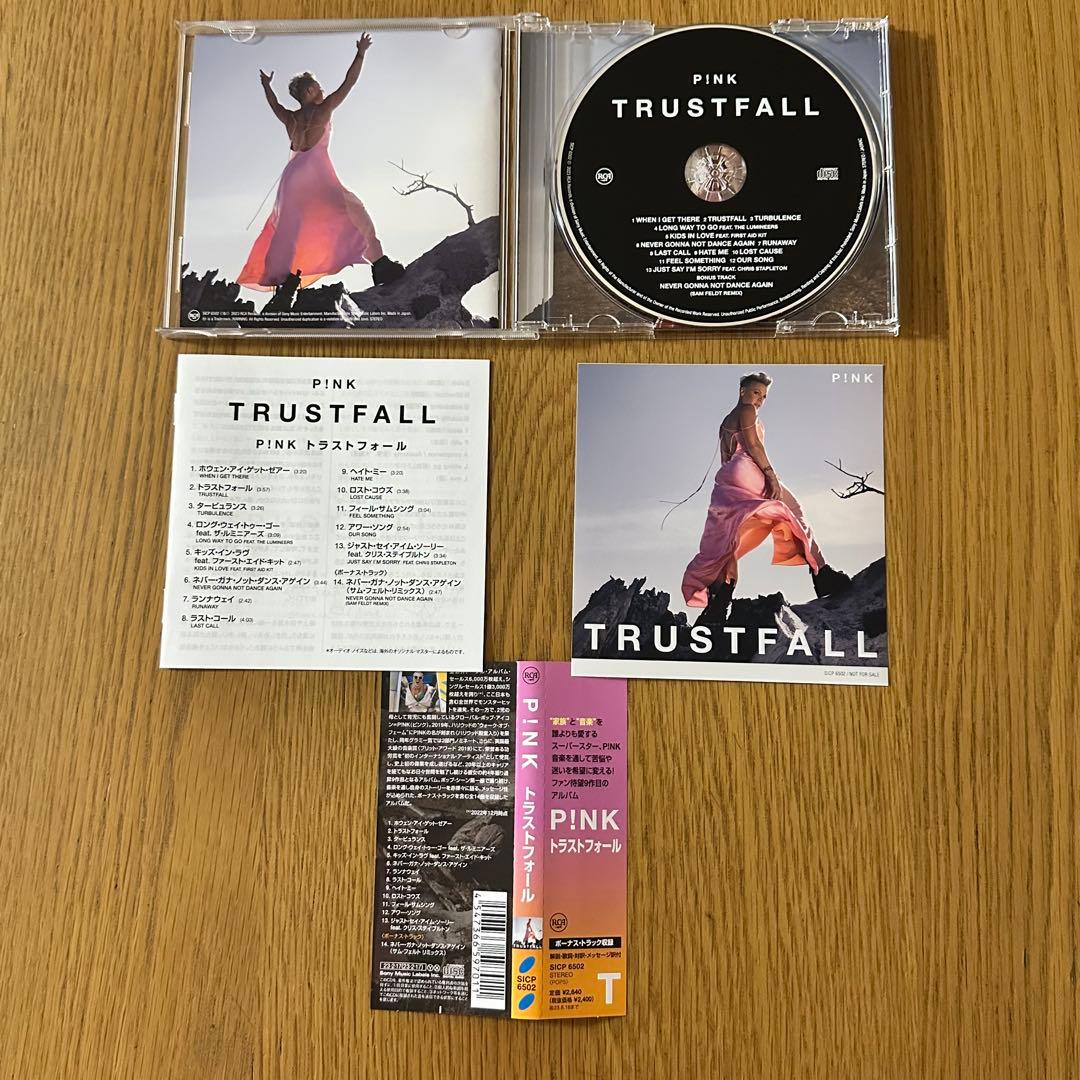 P!nk Trustfall Japan CD with Exclusive Mega-Jacket Mini Poster SICP 6502
