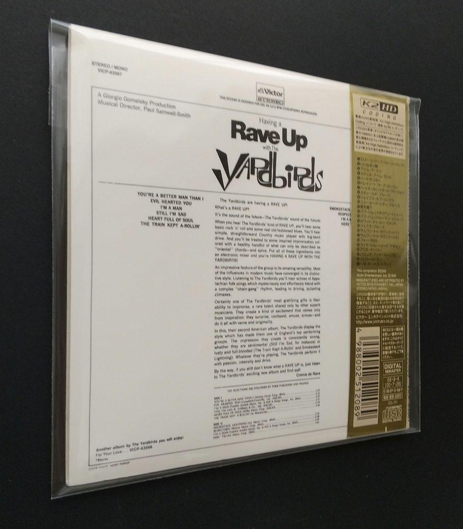 The Yardbirds "Having a Rave Up +16" K2HD Limited Paper Jacket Rare Edition | Japansoundstore