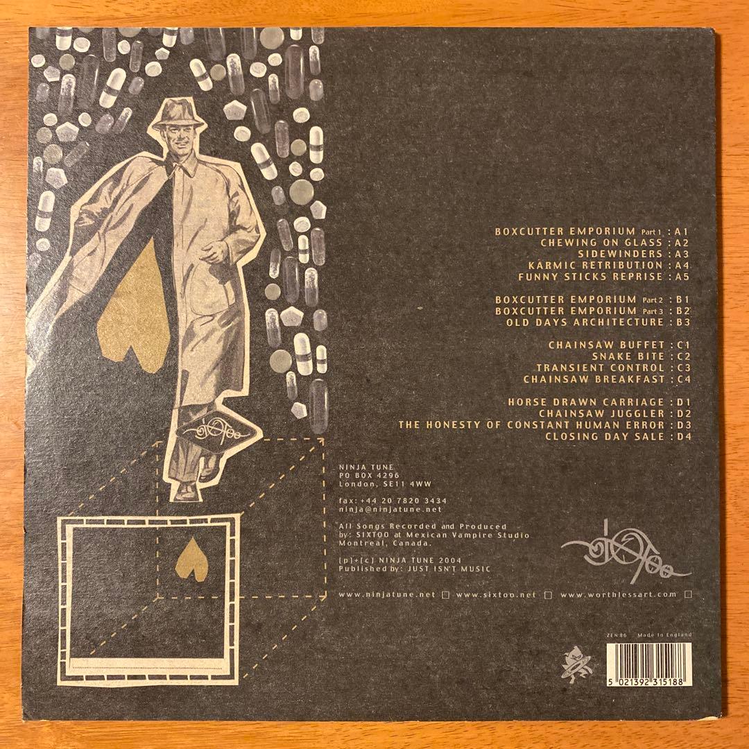 Sixtoo - Chewing On Glass & Other Miracle Cures 2LP Ninja Tune 2004 Abstract Hip