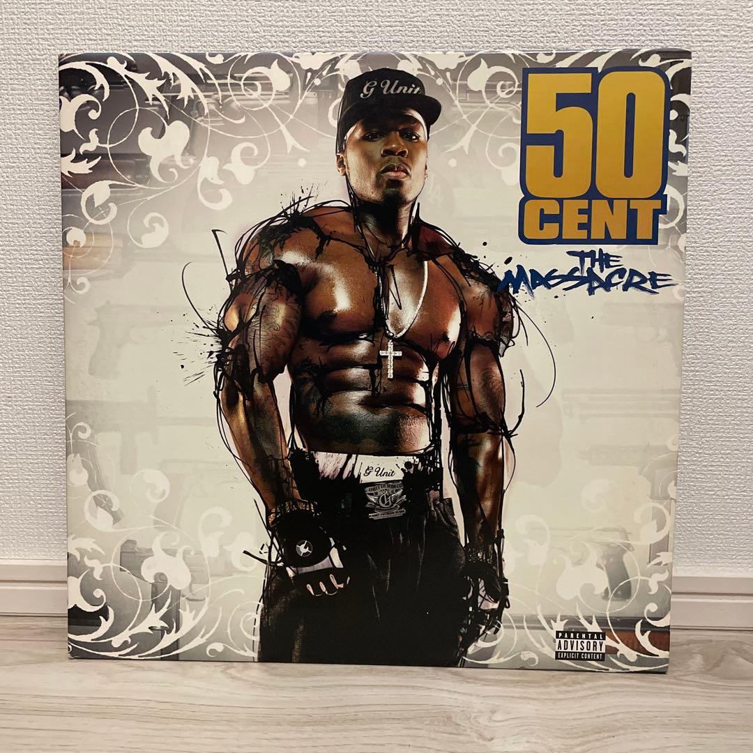 50 Cent - The Massacre 2LP Vinyl Record 2005 Original Hip Hop Album US Pressing