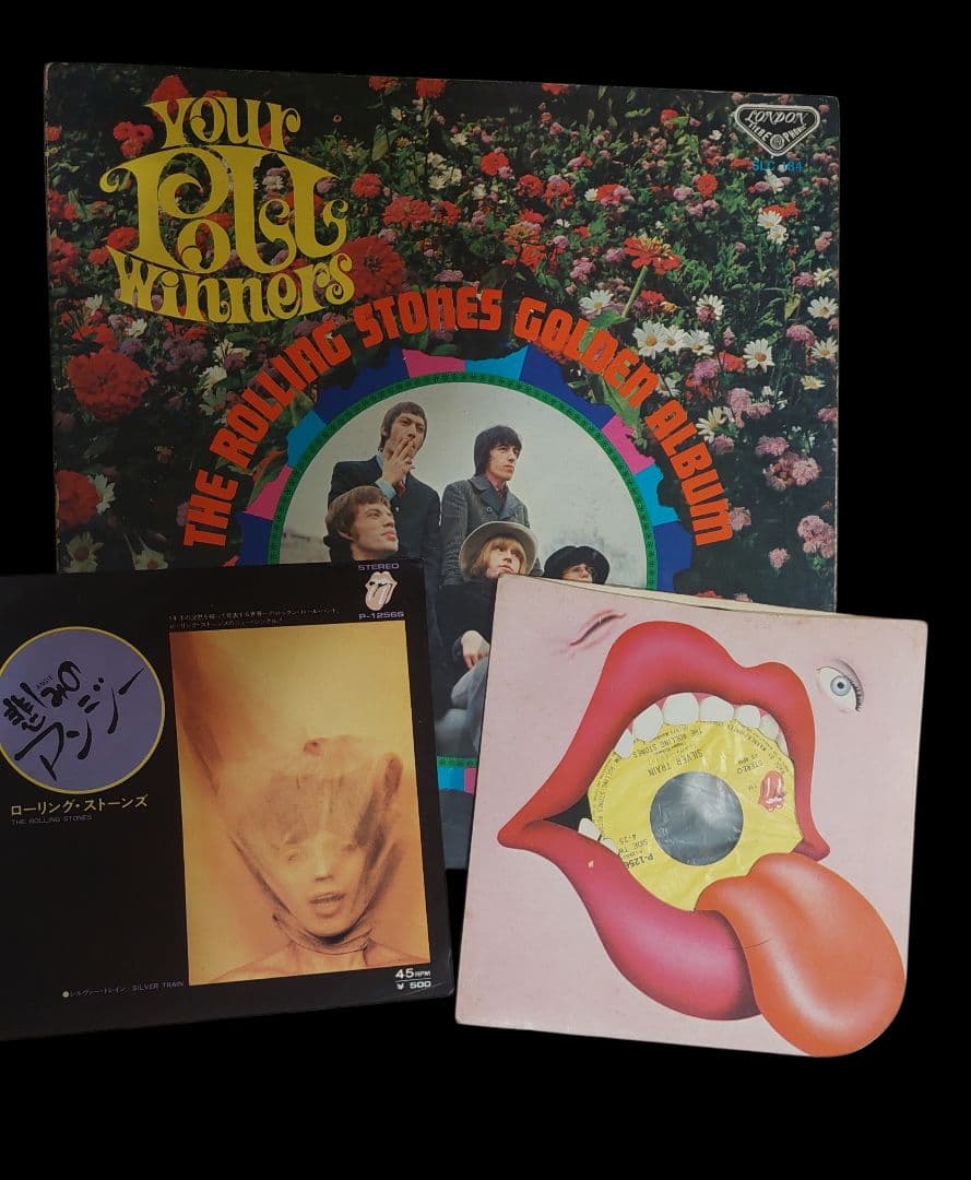 Rolling Stones Your Best Winners Golden Album LP + Angie 7" EP Japan Pressing