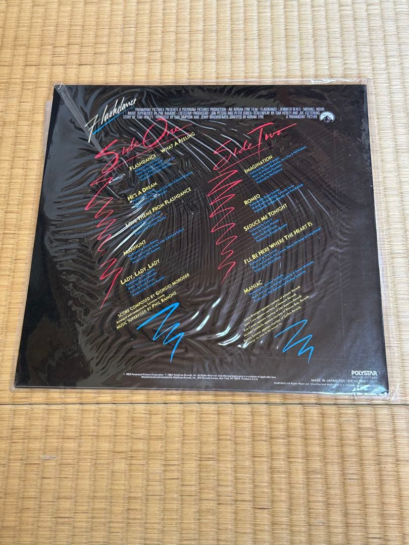 Flashdance Original Soundtrack LP 1983 Japan Vinyl Record With Obi 25S-164