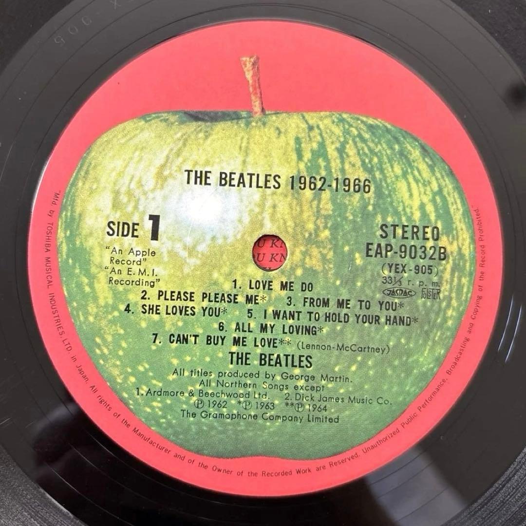 The Beatles 1962-1966 2LP Japan First Press EAP-9032B Toshiba Musical Industries