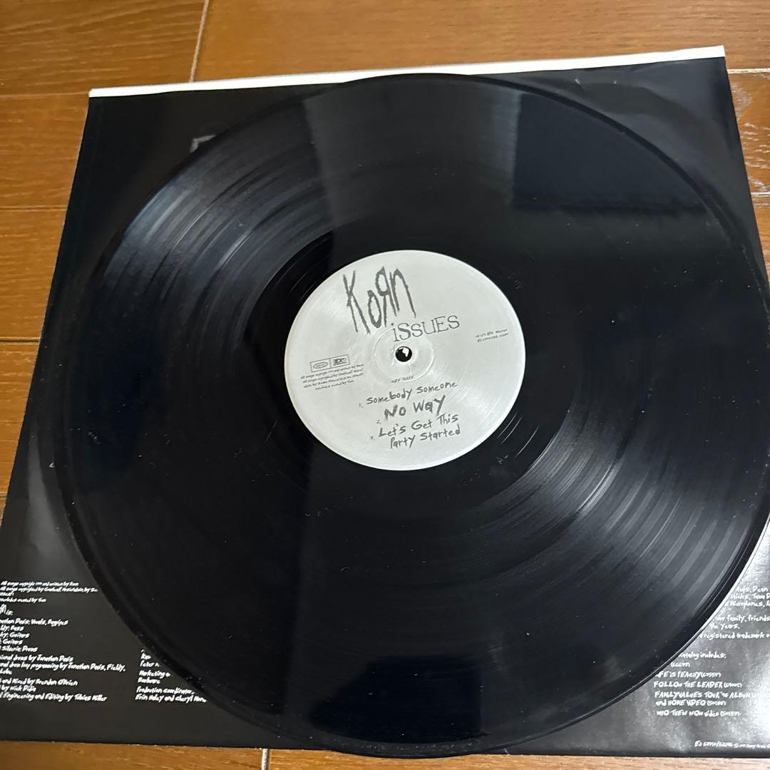 Korn Issues Album 12" Vinyl Record Photo Card Included Black, Used | Japansoundstore