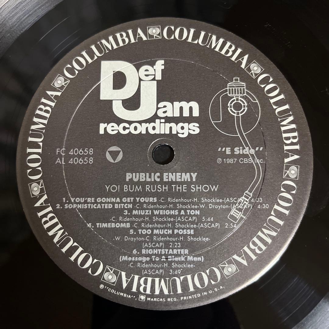 Public Enemy - Yo! Bum Rush The Show LP 1987 US Original Def Jam Vinyl Hip Hop