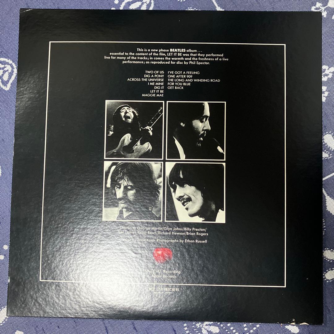 The Beatles - Let It Be LP Japan Pressing w/ Rare Union Jack Obi EAS-80561