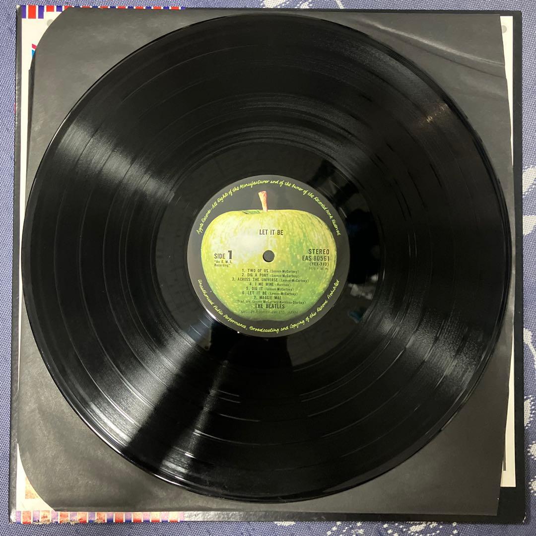 The Beatles - Let It Be LP Japan Pressing w/ Rare Union Jack Obi EAS-80561