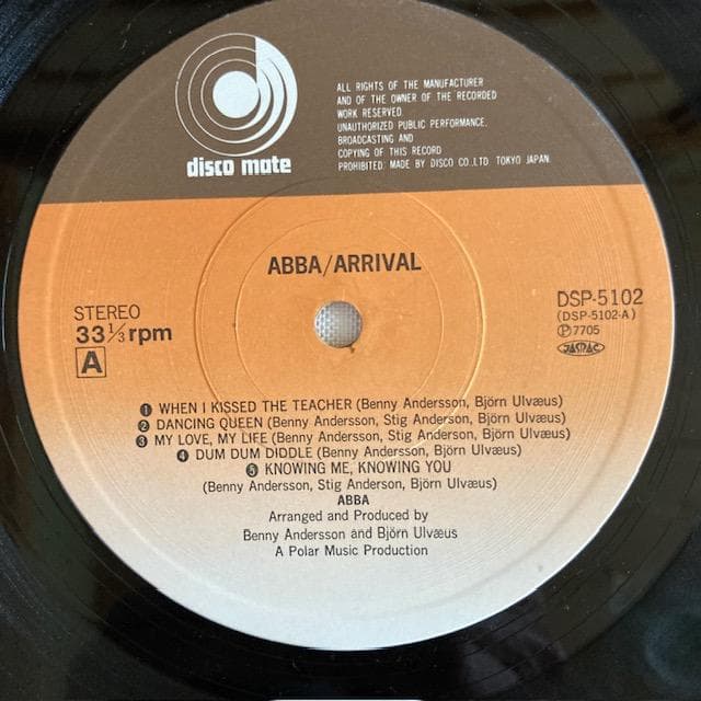 ABBA Arrival LP Vinyl Record Japan Pressing with Obi Strip DSP-5102
