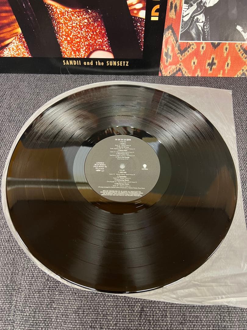 Sandii & the Sunsetz - Banzai Baby LP 1986 Japan Original w/Obi & Rare Postcard