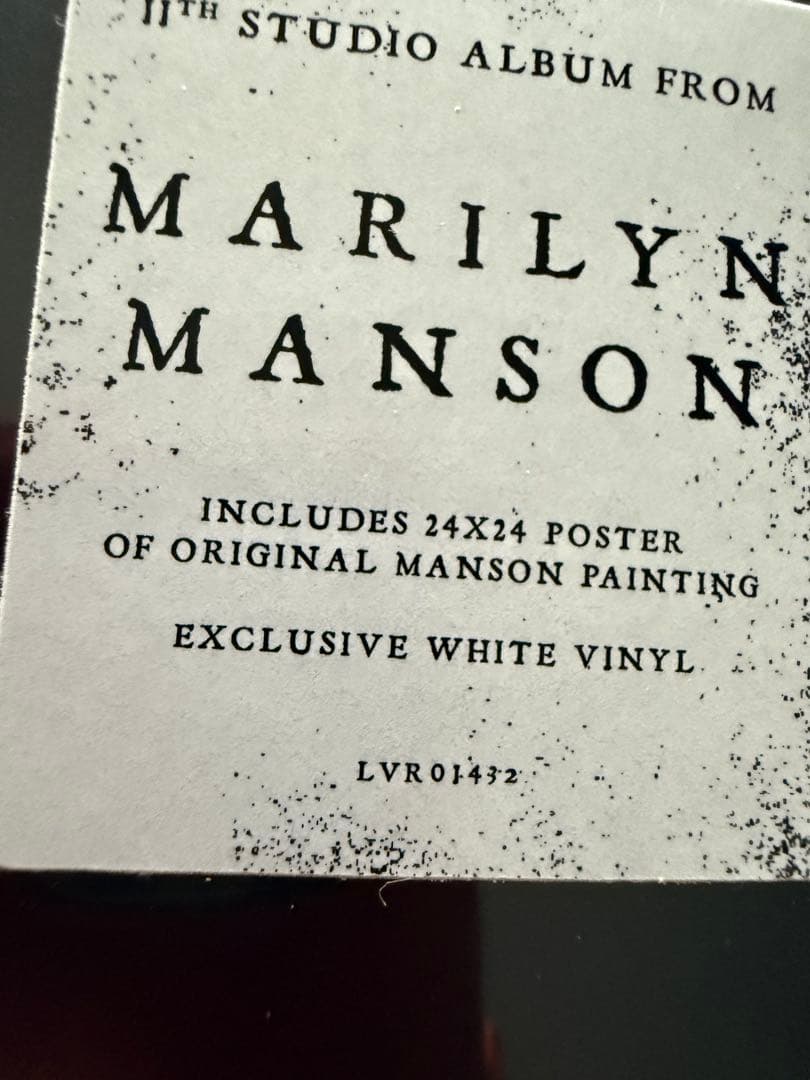 Marilyn Manson We Are Chaos Limited Edition White Vinyl LP 2020 EU Import Japan