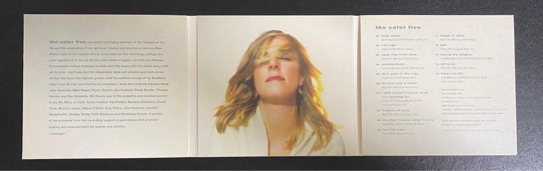 Jacqui Naylor - The Color Five CD, 2006 Japan Press, Mini LP Gatefold Edition