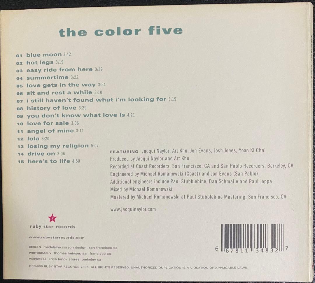 Jacqui Naylor - The Color Five CD, 2006 Japan Press, Mini LP Gatefold Edition