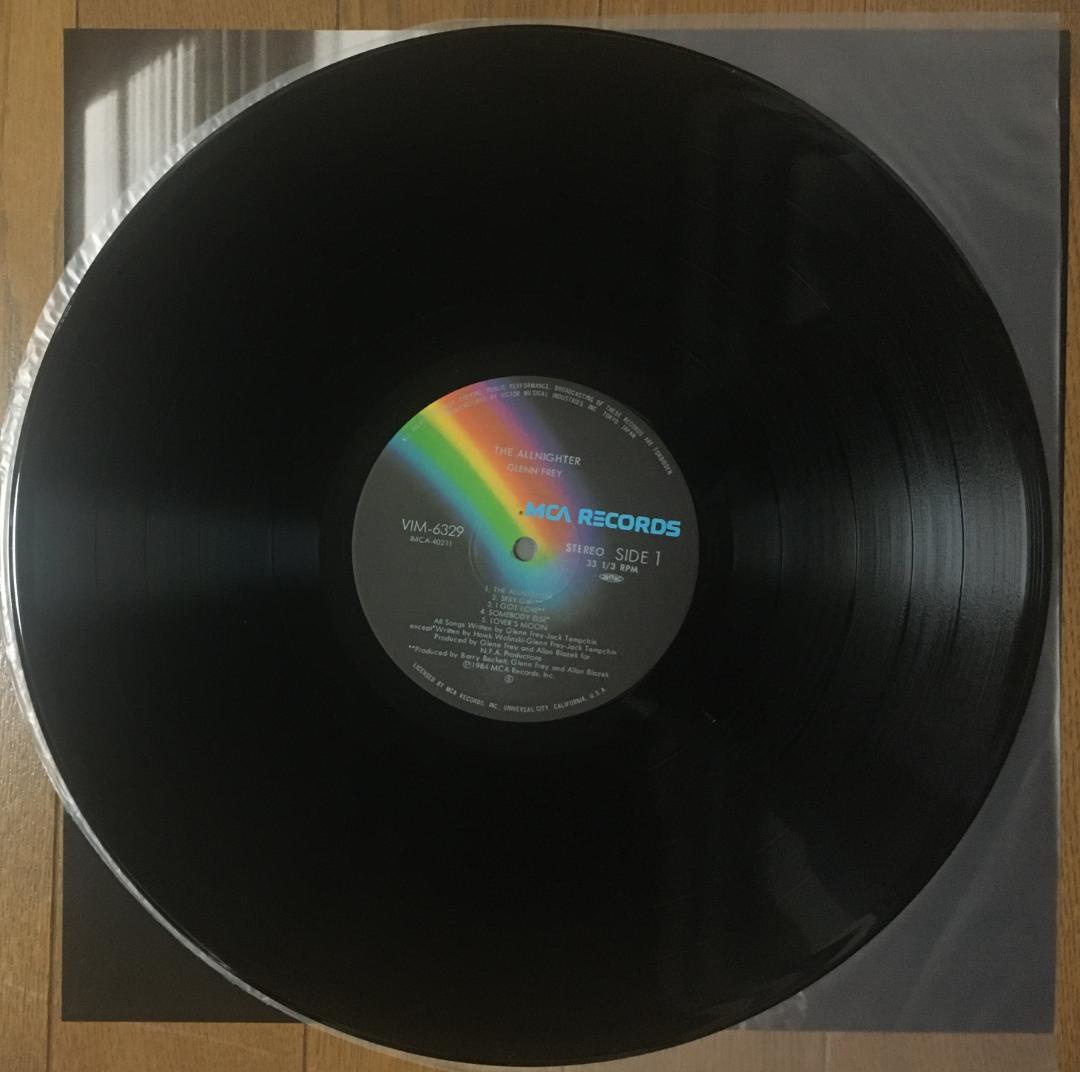 Glenn Frey The Allnighter Vinyl LP 1984 Japan Pressing w/ OBI Insert