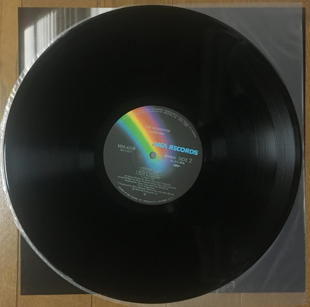 Glenn Frey The Allnighter Vinyl LP 1984 Japan Pressing w/ OBI Insert