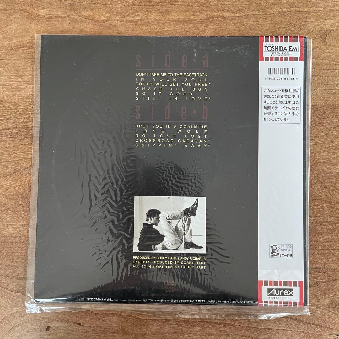 Corey Hart - Young Man Running 1988 Japan LP Vinyl Record w/ Obi & Lyric Sheet