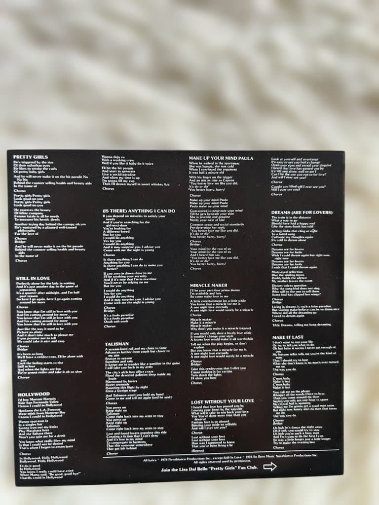 Lisa Dal Bello Pretty Girls CD Japan紙ジャケット・帯付き未使用に近い | Japansoundstore