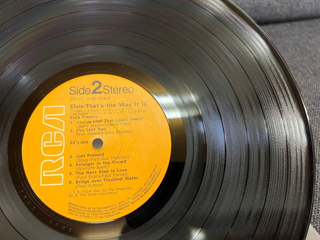 Elvis Presley That’s The Way It Is Japan Vinyl LP RCA SX-61 Original Obi