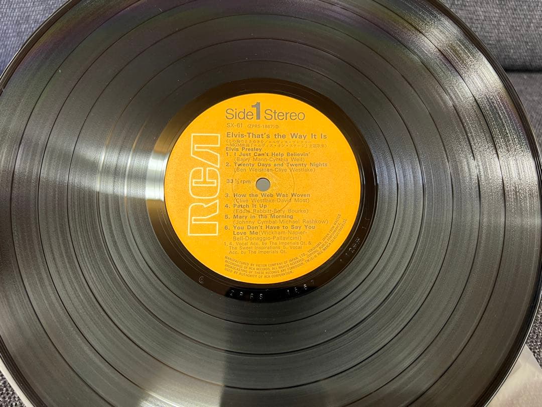 Elvis Presley That’s The Way It Is Japan Vinyl LP RCA SX-61 Original Obi