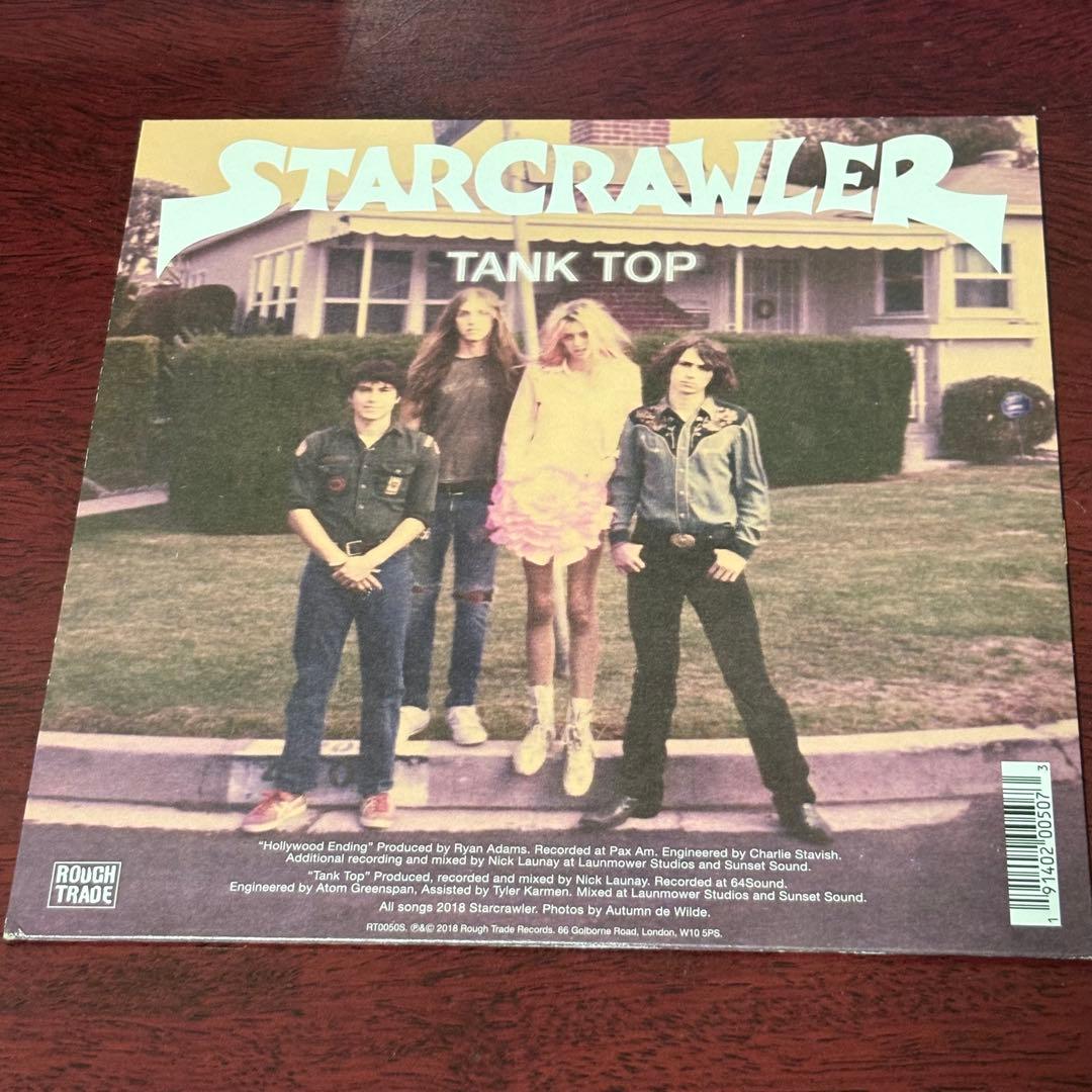 STARCRAWLER Hollywood Ending 7" Orange Vinyl Record, Near Mint, ROUGH TRADE | Japansoundstore