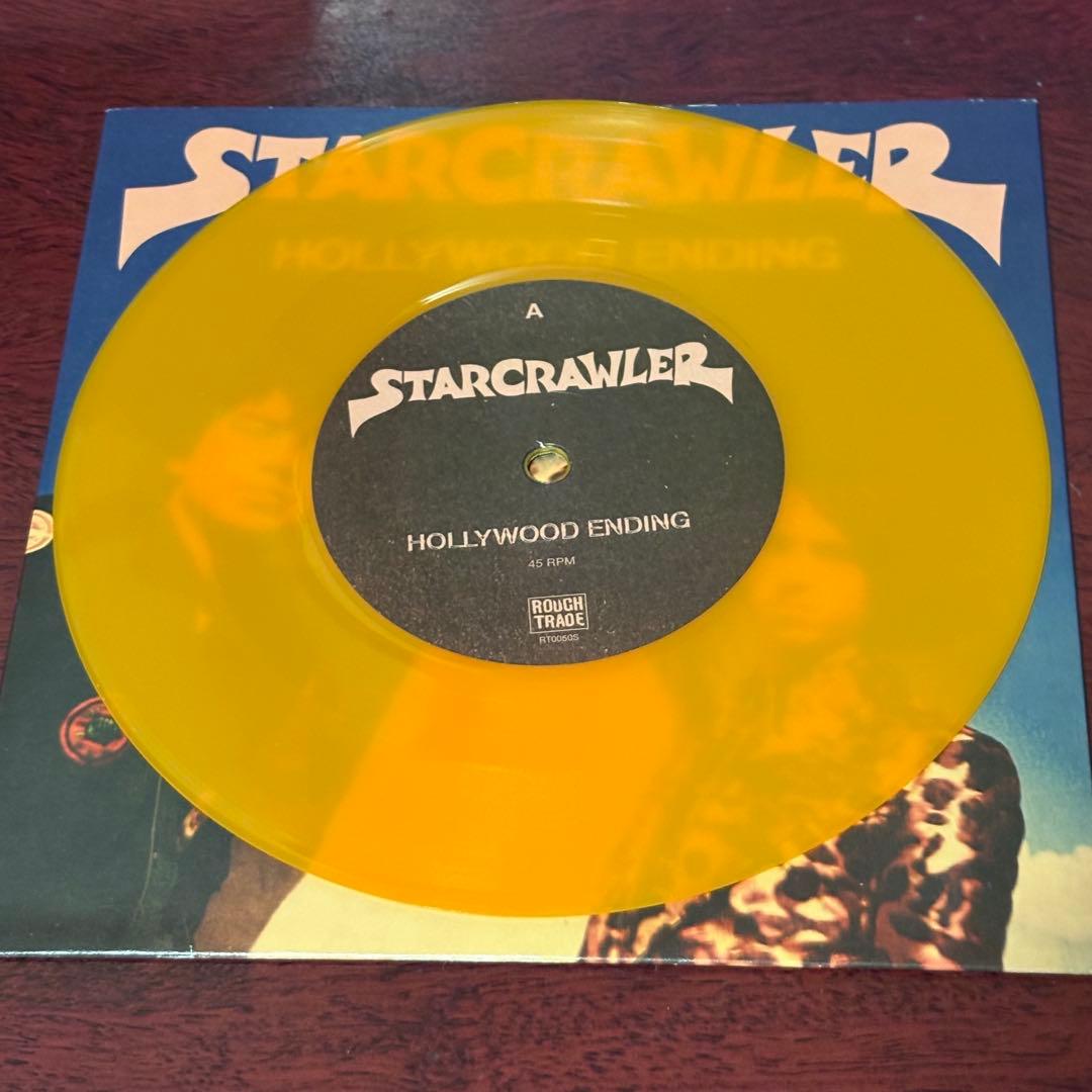 STARCRAWLER Hollywood Ending 7" Orange Vinyl Record, Near Mint, ROUGH TRADE | Japansoundstore