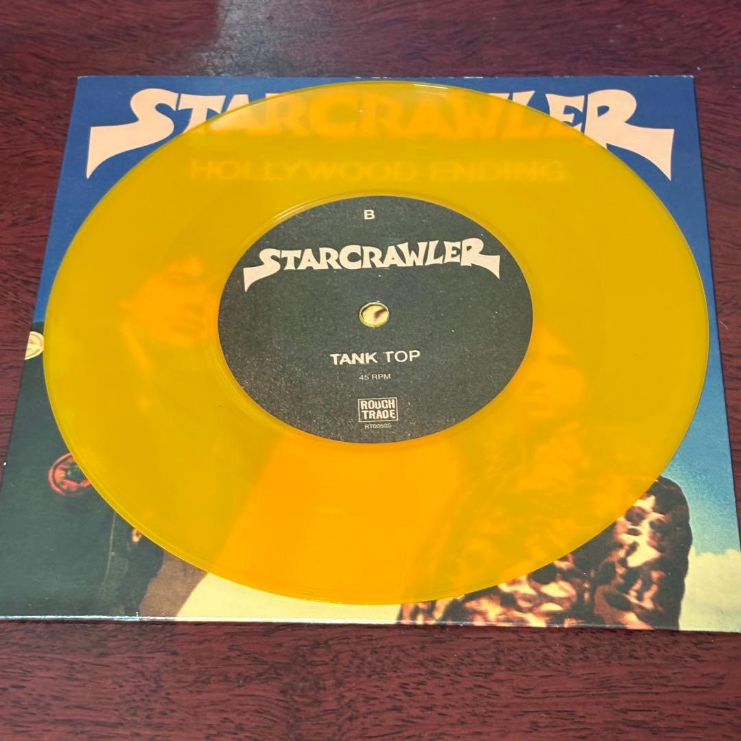 STARCRAWLER Hollywood Ending 7" Orange Vinyl Record, Near Mint, ROUGH TRADE | Japansoundstore