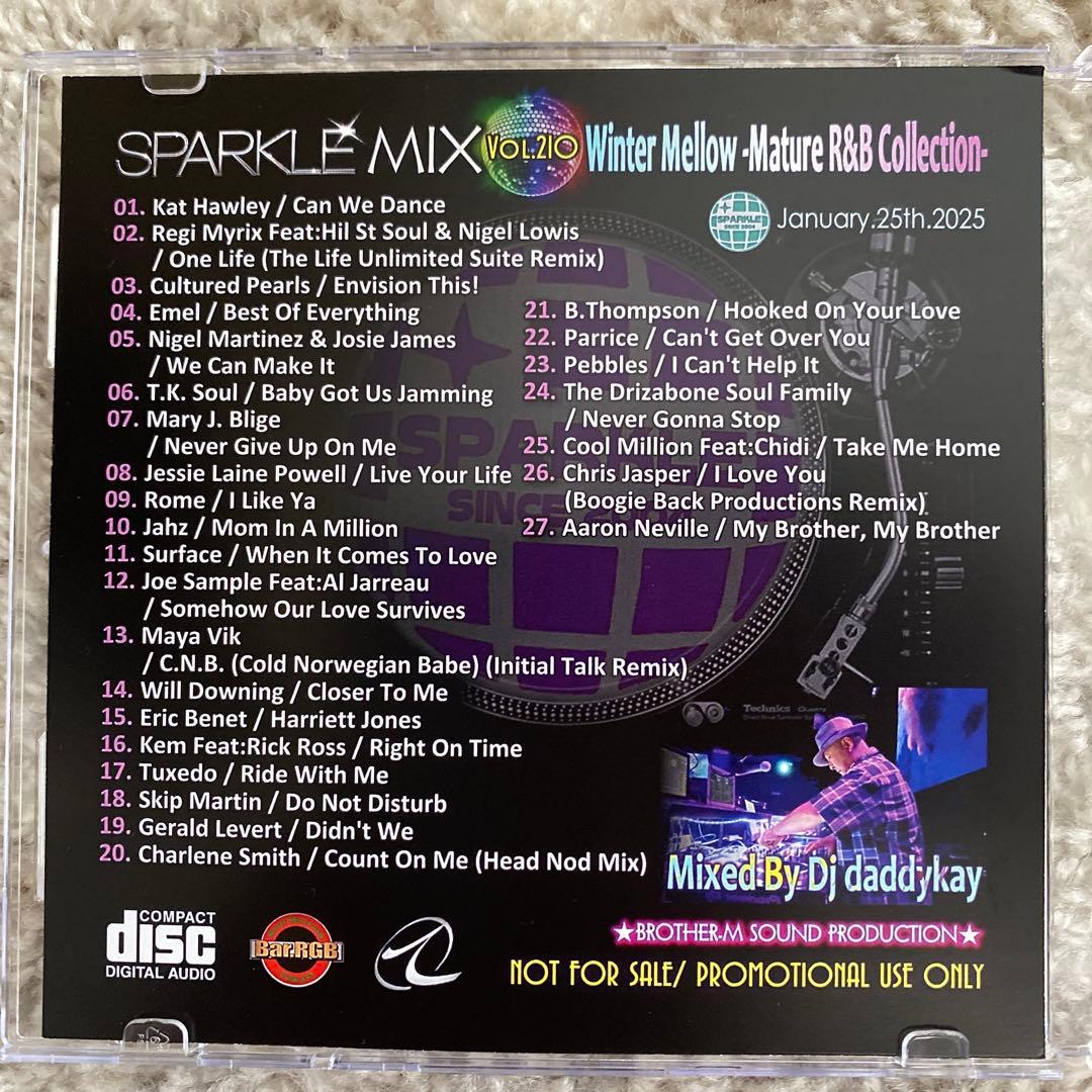 DJ daddykay - Sparkle Vol. 210 Winter Mellow Mature R&B Mix CD 2025 Japan Promo