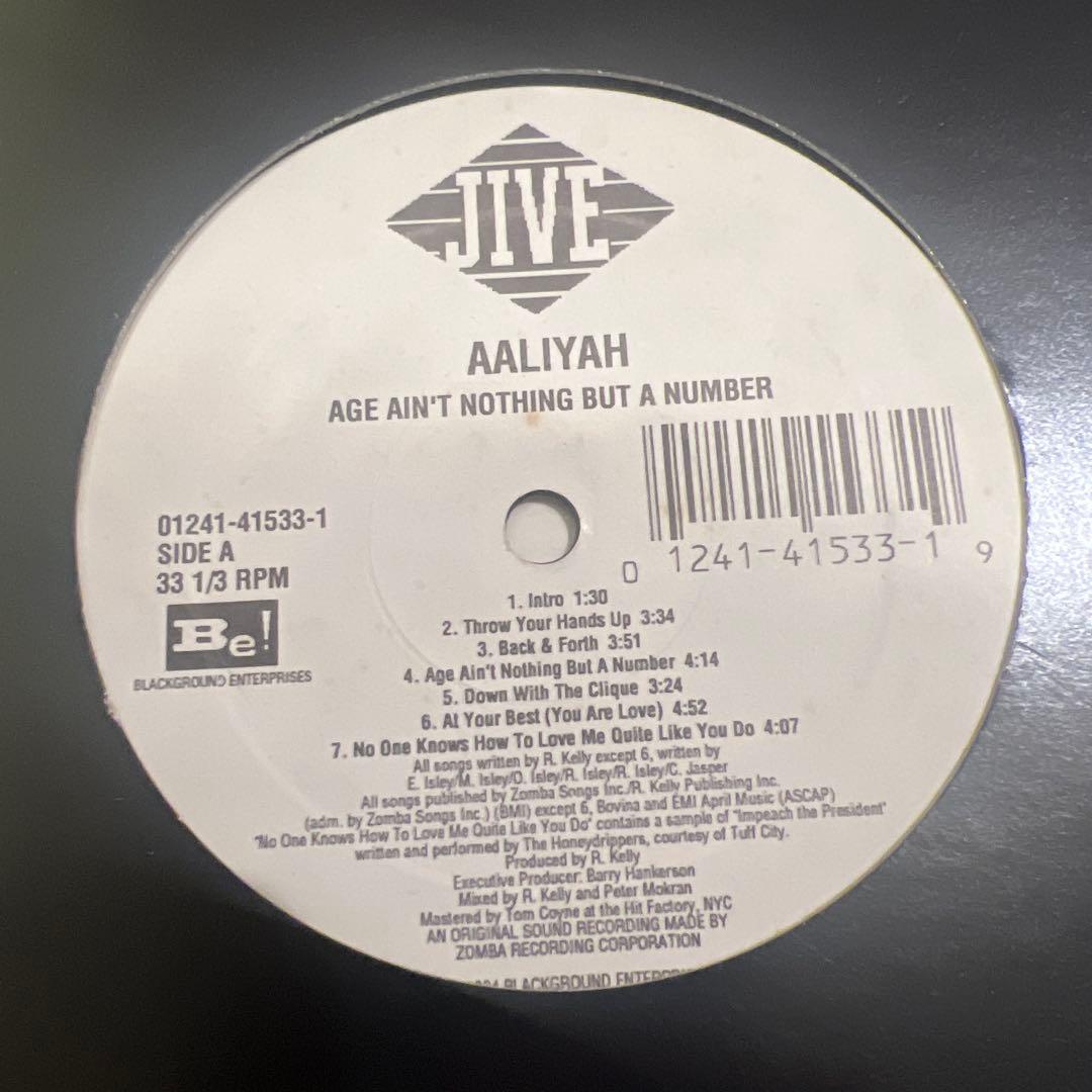 Aaliyah - Age Ain't Nothing But a Number LP Vinyl 1994 Jive R&B Classic