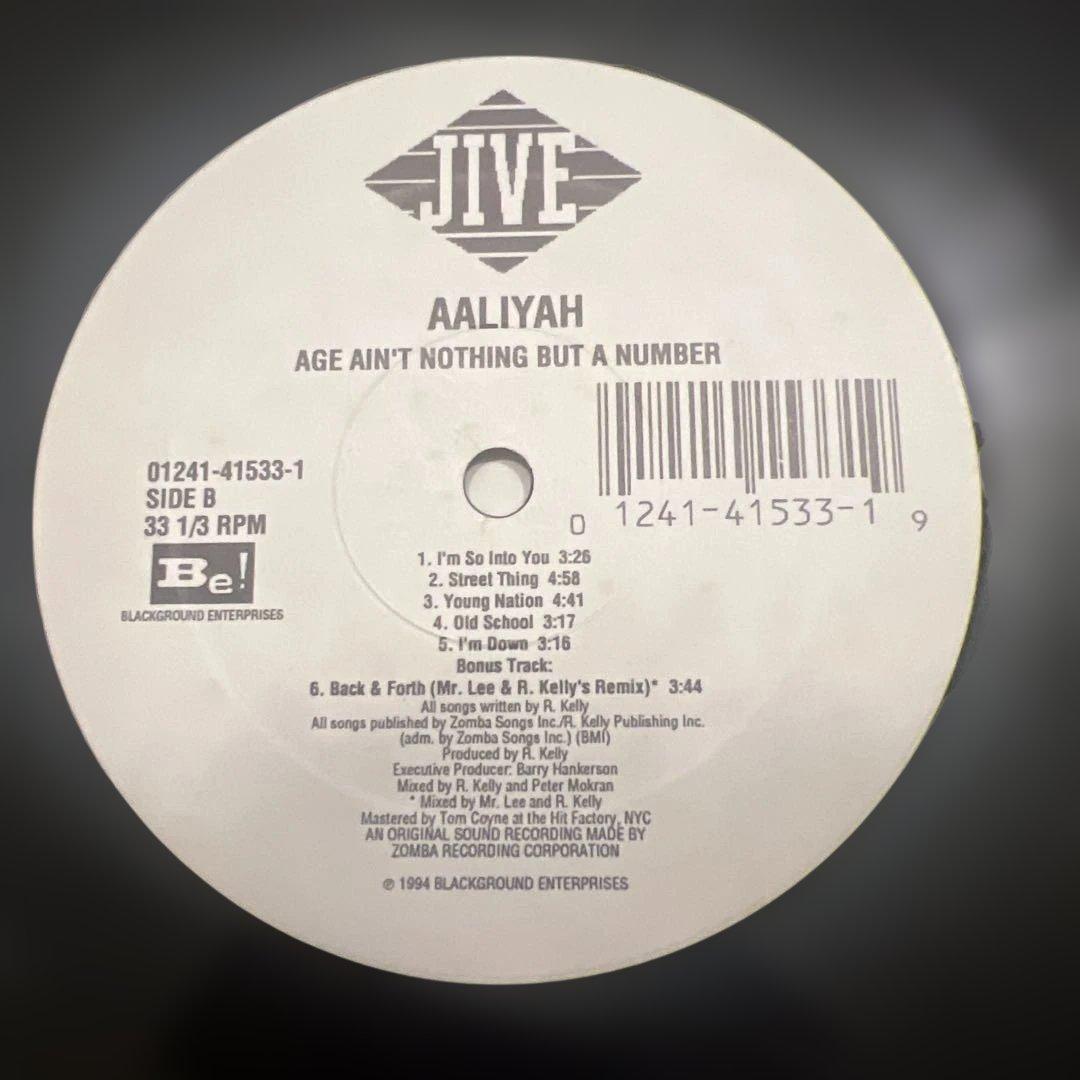 Aaliyah - Age Ain't Nothing But a Number LP Vinyl 1994 Jive R&B Classic