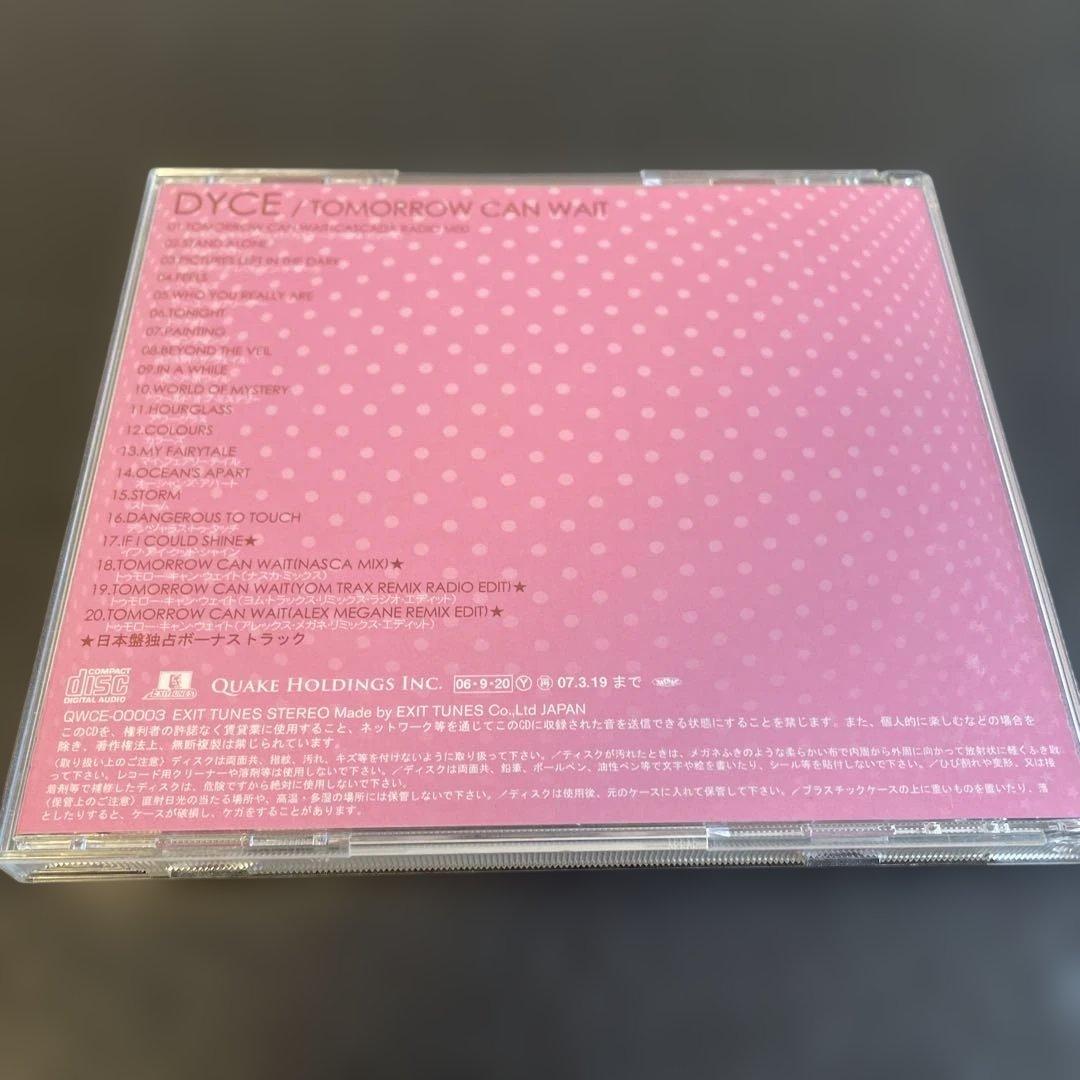 DYCE - Tomorrow Can Wait CD Japan Press with Exclusive Bonus Tracks QWCE-00003