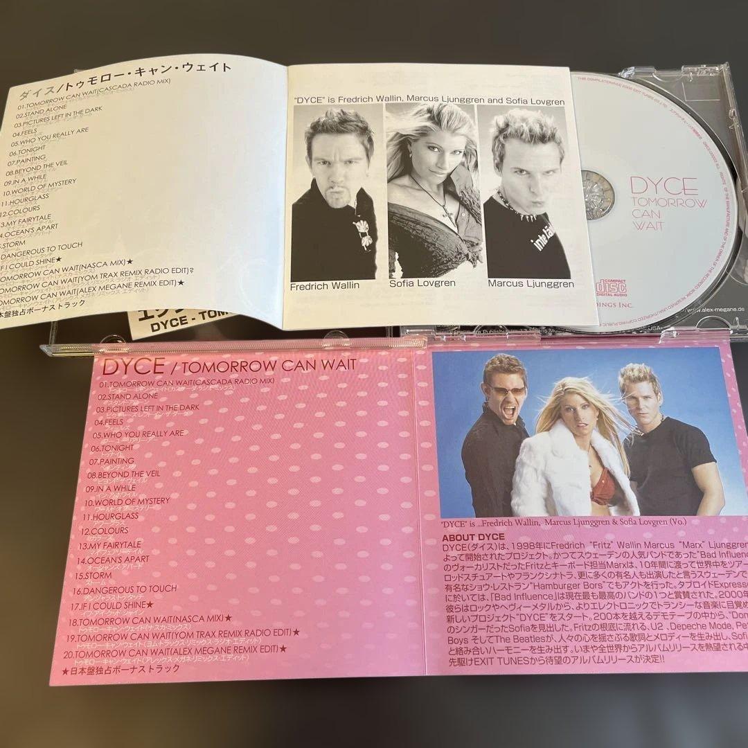 DYCE - Tomorrow Can Wait CD Japan Press with Exclusive Bonus Tracks QWCE-00003