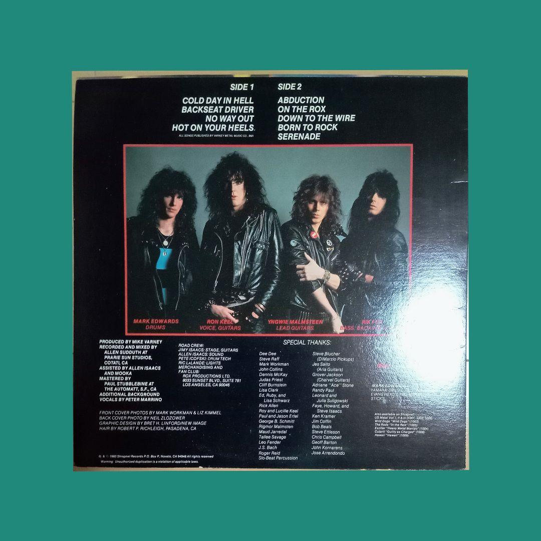 Steeler - Self Titled LP 1983 Shrapnel Records Yngwie Malmsteen Ron Keel Metal