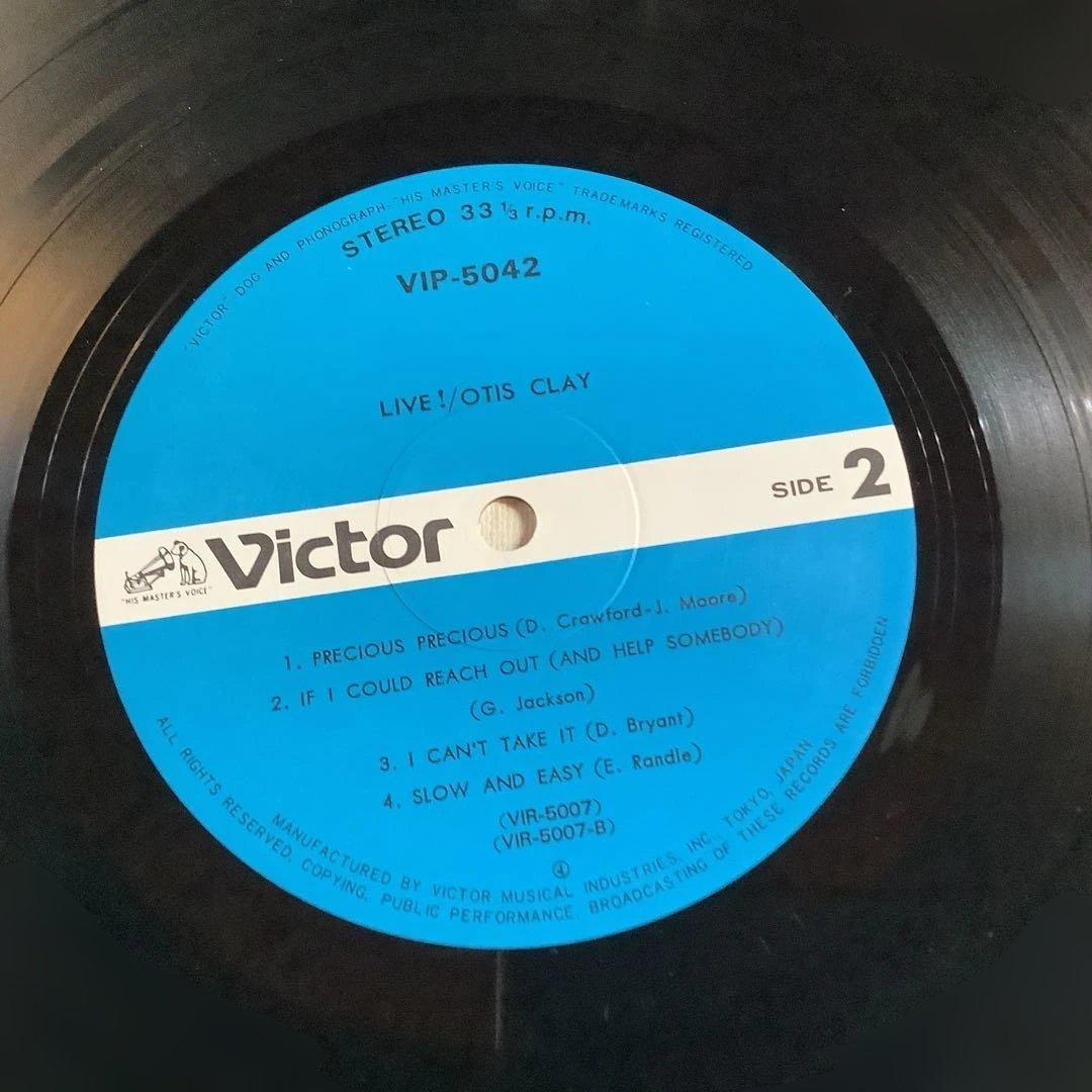 OTIS CLAY Live! Otis Clay 2LP Gatefold Vinyl Record Japan Victor VIP-5042 Obi