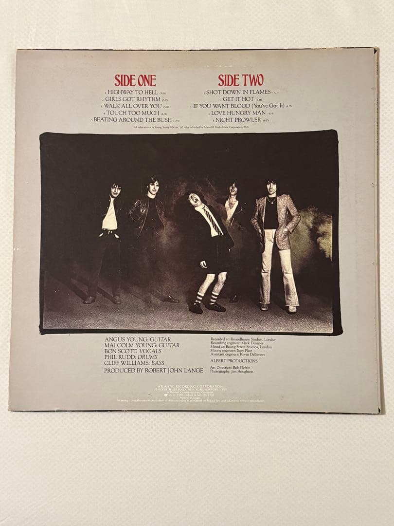 AC/DC Highway To Hell Vinyl LP 1979 Japan Pressing Warner-Pioneer P-10719A