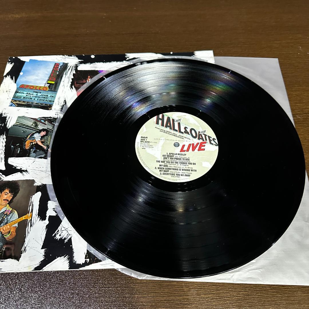 Daryl Hall & John Oates Live At The Apollo Vinyl LP Japan Pressing With Insert