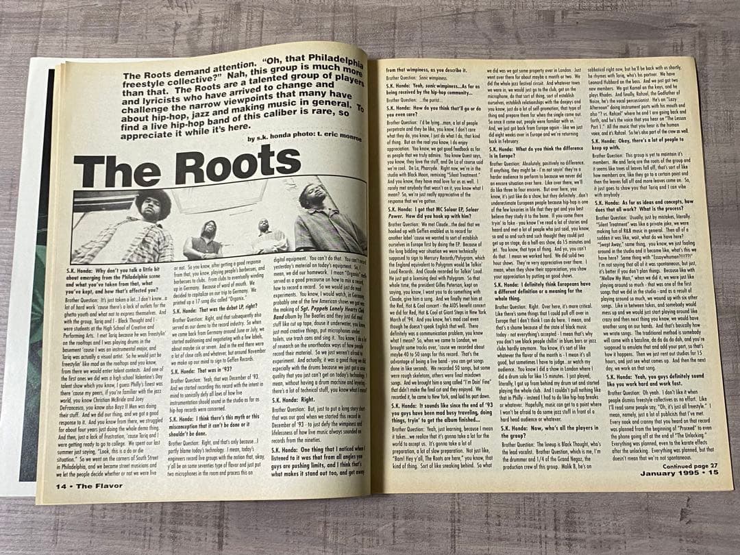 Vintage Hip Hop Magazine The Flavor February 1995 Lord Finesse Big L The Roots