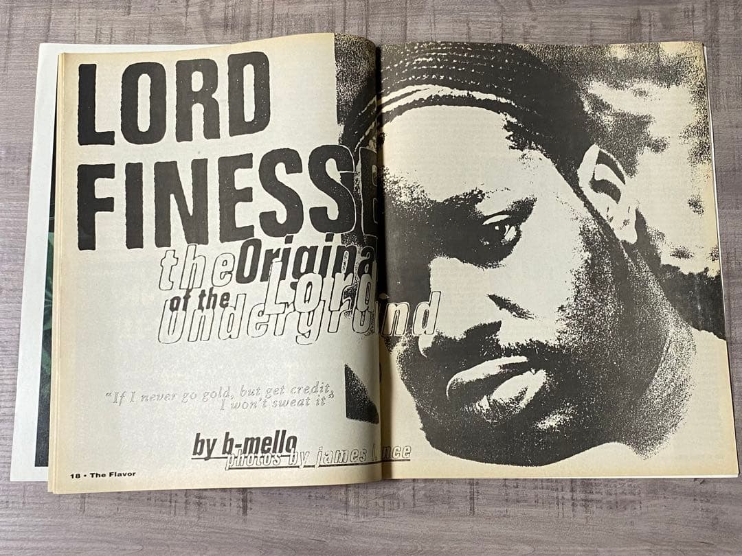 Vintage Hip Hop Magazine The Flavor February 1995 Lord Finesse Big L The Roots
