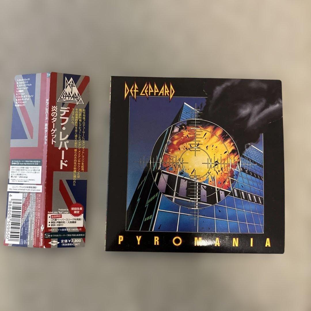 Def Leppard Flame Target Japan CD with Paper Sleeve & Obi - Used, Near Mint | Japansoundstore
