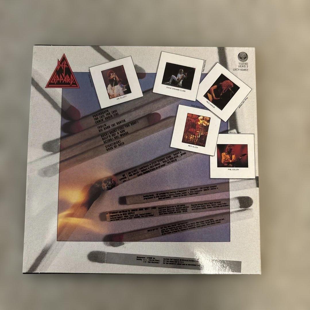 Def Leppard Flame Target Japan CD with Paper Sleeve & Obi - Used, Near Mint | Japansoundstore