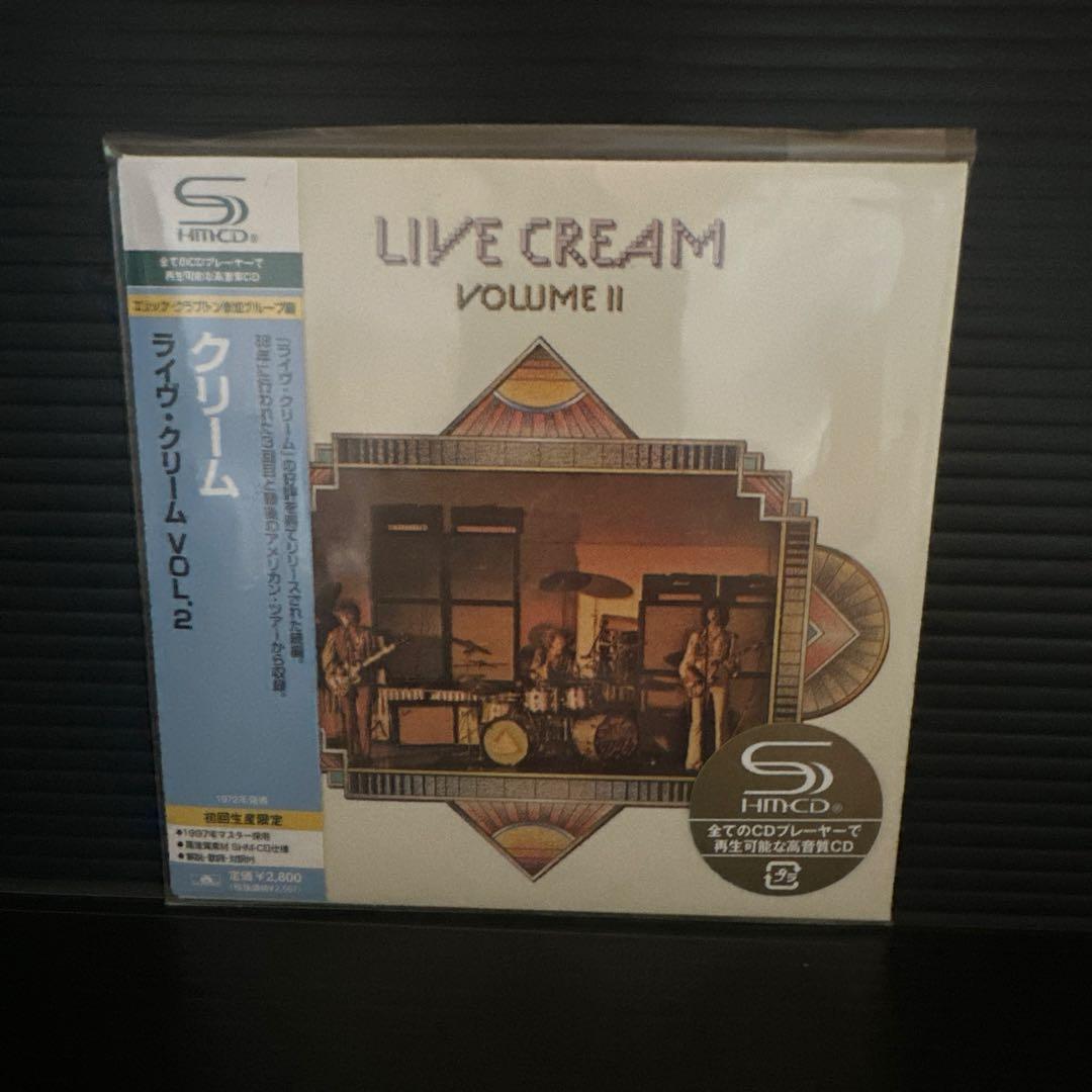 Cream Live Cream Volume II Japan Press SHM-CD Limited Edition with OBI
