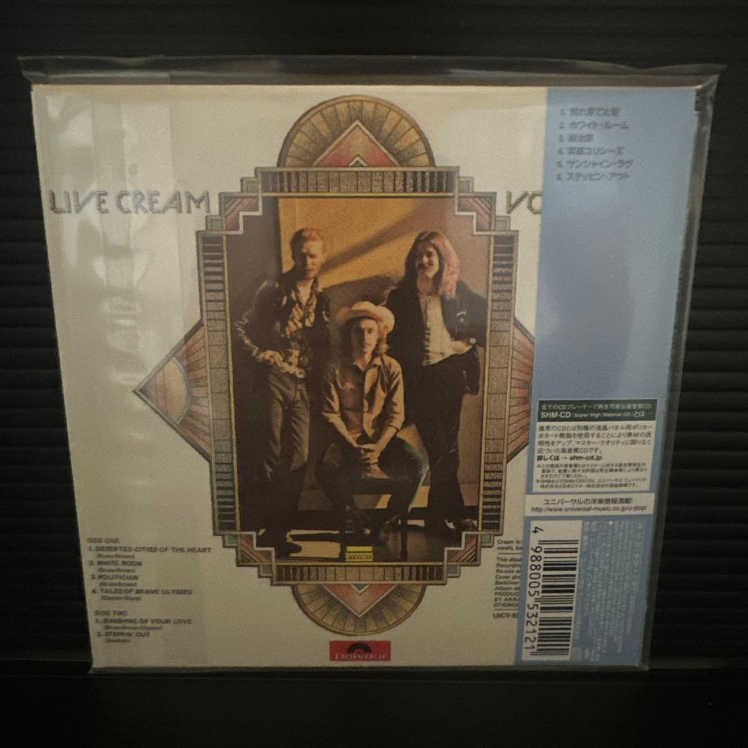 Cream Live Cream Volume II Japan Press SHM-CD Limited Edition with OBI