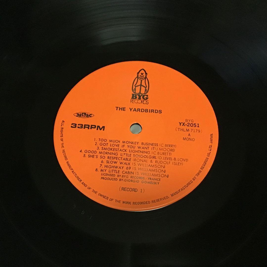 The Yardbirds Memorial Album 2LP Japan Only Compilation w/Poster Eric Clapton
