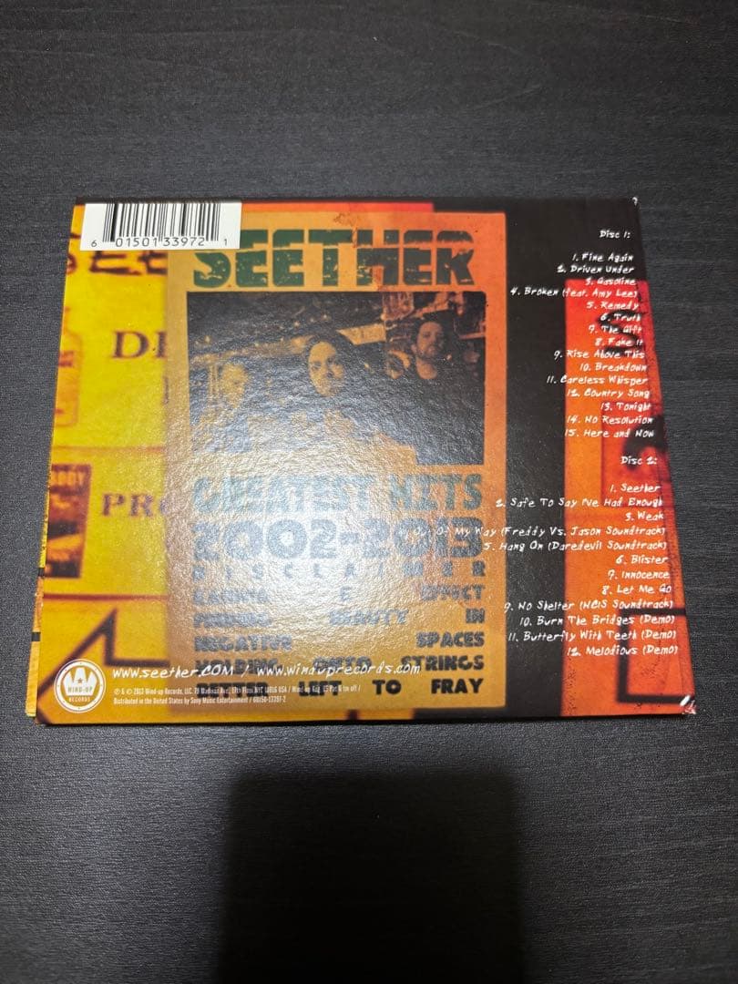 Seether 2002-2013 Best Album Paper Sleeve Near Mint CD | Japansoundstore