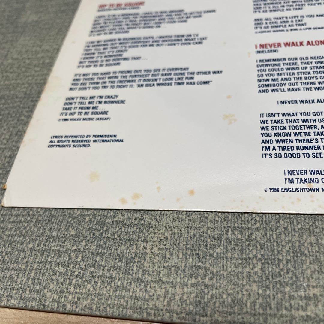 Huey Lewis & The News - FORE! Vinyl LP US Original Robert Ludwig Masterdisk