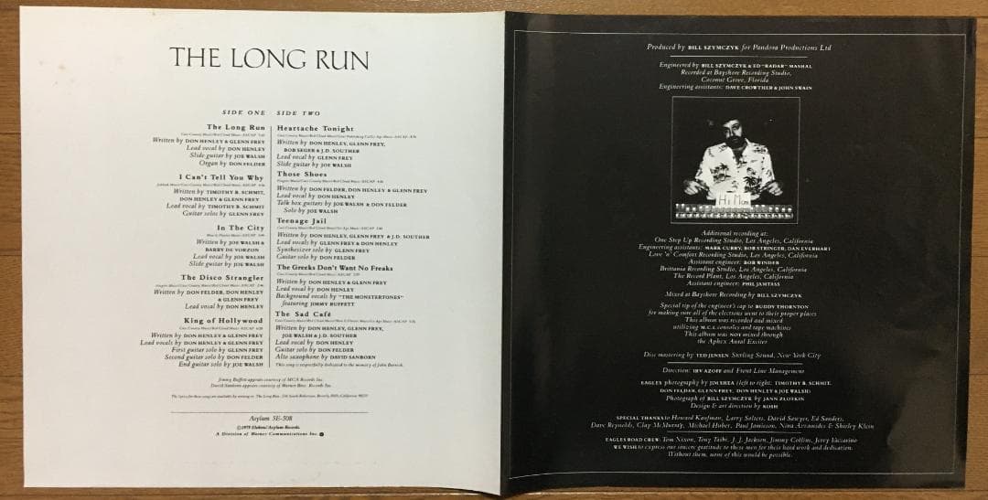 Eagles - The Long Run Japan Original Vinyl LP 1979 With Obi & Insert