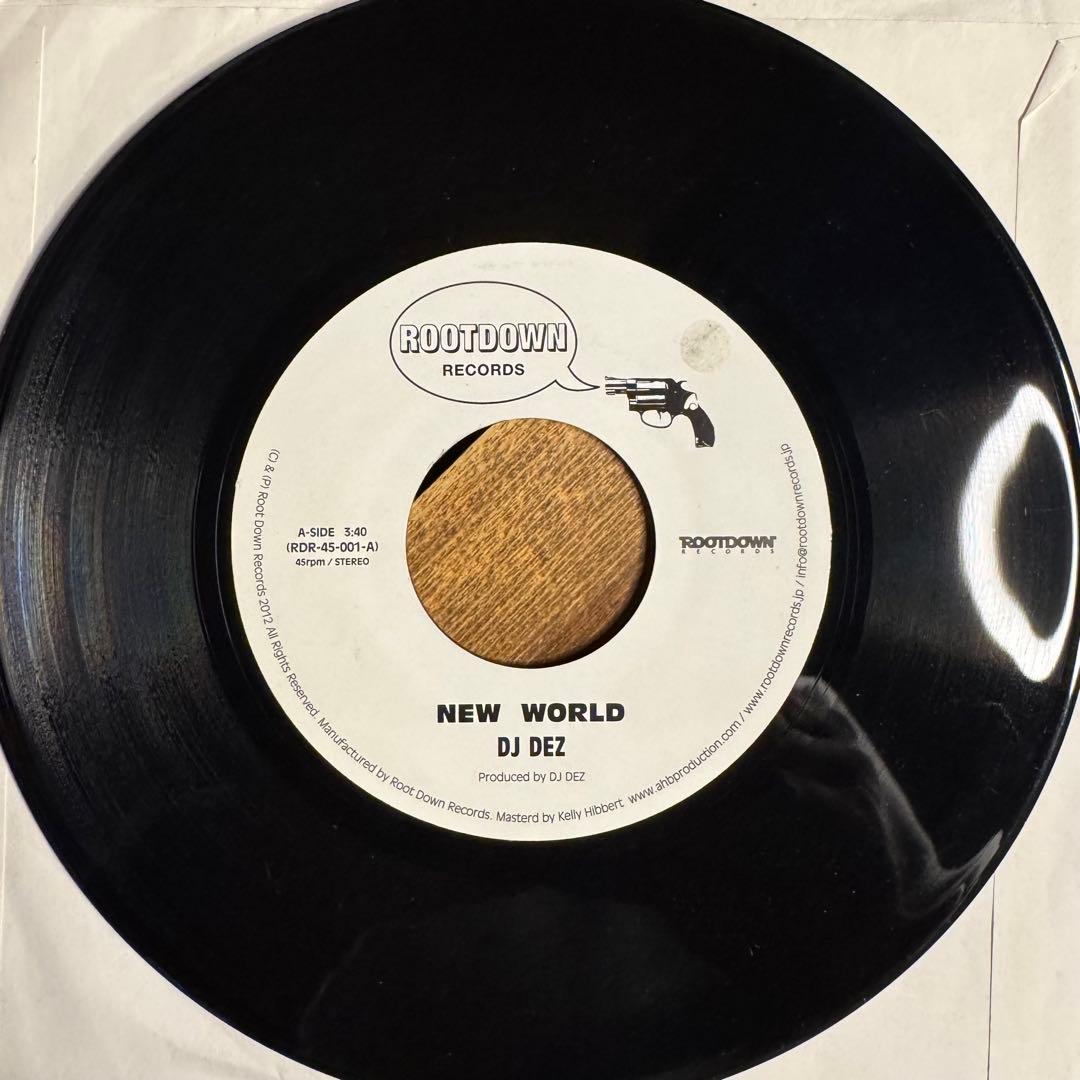 DJ Dez - World / Brain 7" Vinyl Record Rootdown Japan Hip Hop