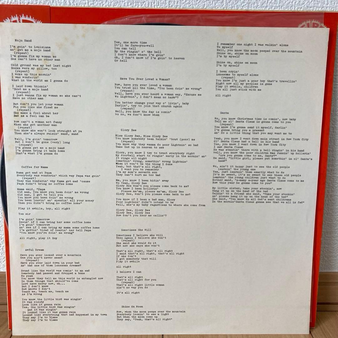 Lightnin' Hopkins Mojo Hand Vinyl LP P-Vine Special Japan Obi Blues Rare