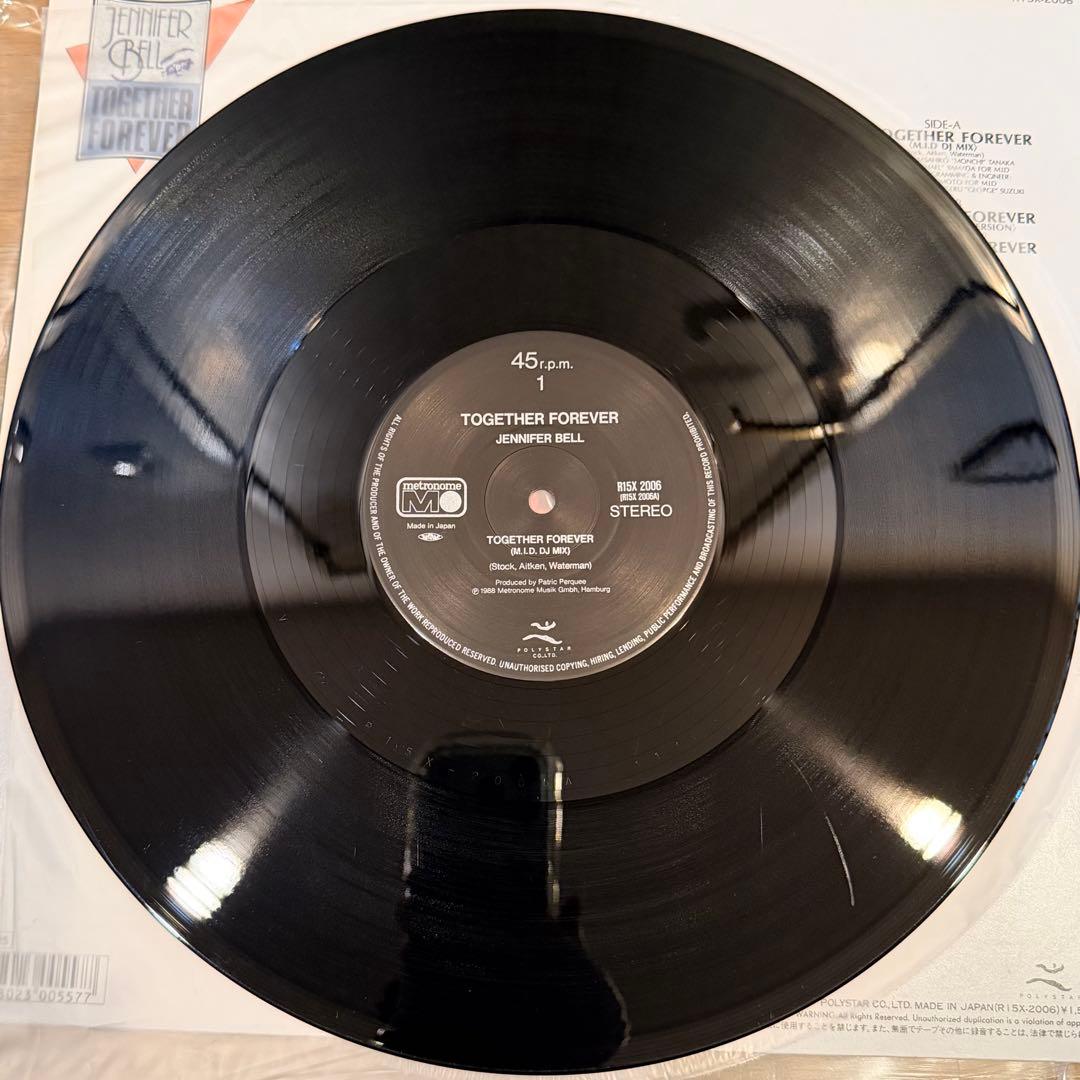 Jennifer Bell - Together Forever 12" EP 1988 Japan High-NRG Dance Vinyl R15X-200