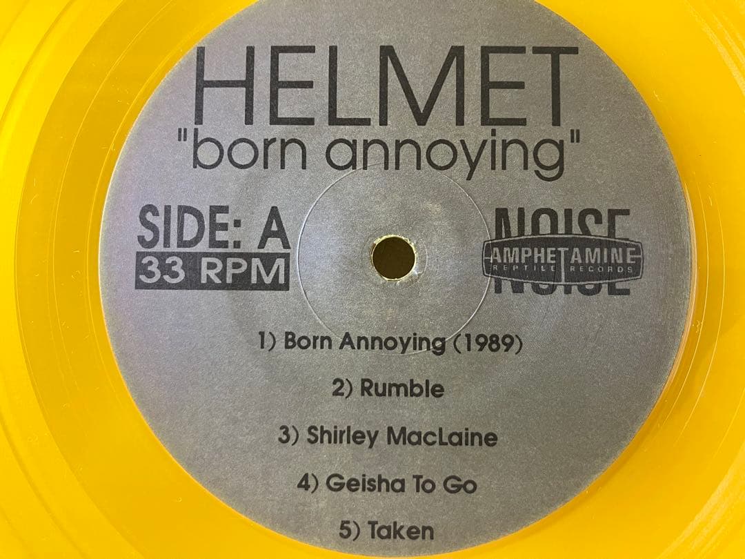 Helmet Born Annoying LP Yellow Vinyl Post-Hardcore Used | Japansoundstore
