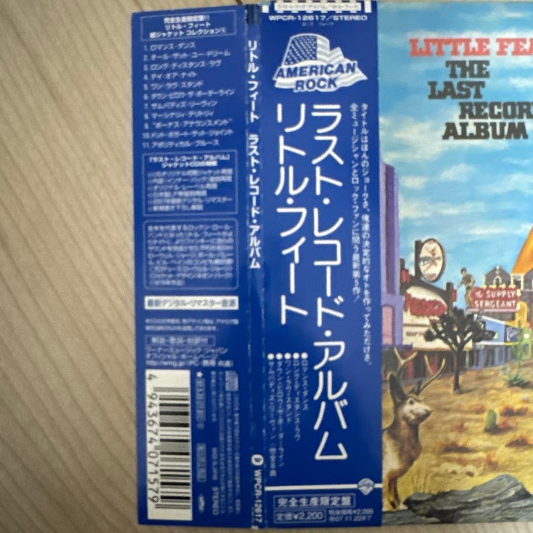 Little Feat The Last Record Album CD Japan Press Mini LP Cardboard Sleeve OBI