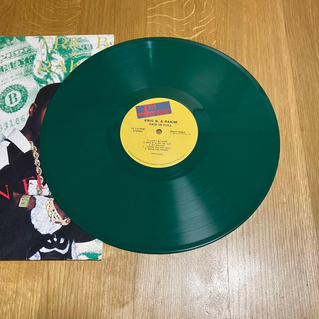 Eric B. & Rakim Paid in Full LP Colored Vinyl Hip Hop Classic